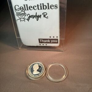 Sterling silver 1977 GUERNSEY Island Elizabeth II CASTLE CORNET Proof Silver 25